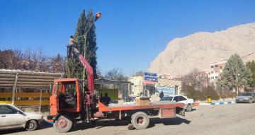 رفع خاموشی چراغ‌های معابر سرای اشرفی و بلوار اشرفی و بلوار کتابخانه مرکزی